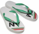 Custom Imprinted Promotional Green Sandals, Flip Flops, Slippers, Booties, Shoes, Boots