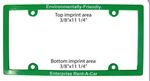 Custom Imprinted Eco Friendly Promotional License Plate Holder, 